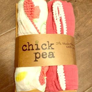 100% cotton swaddle blankets-2 pack